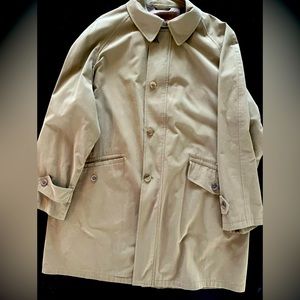 Luciano Barbera rain/jacket size Italian 54 Khaki color